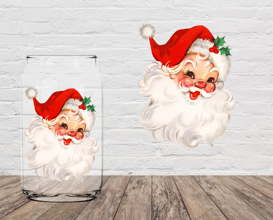 Santa Face 4" UV DTF