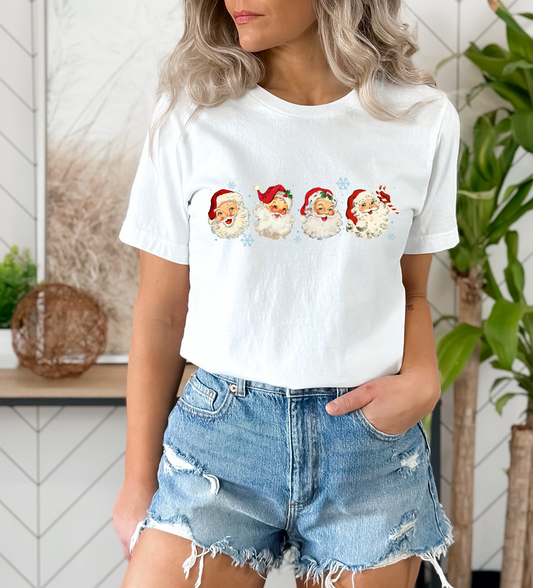 Vintage Santas DTF