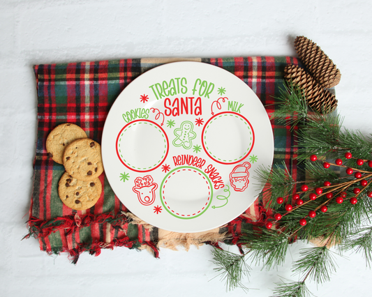 Santa Plate Red  UV DTF