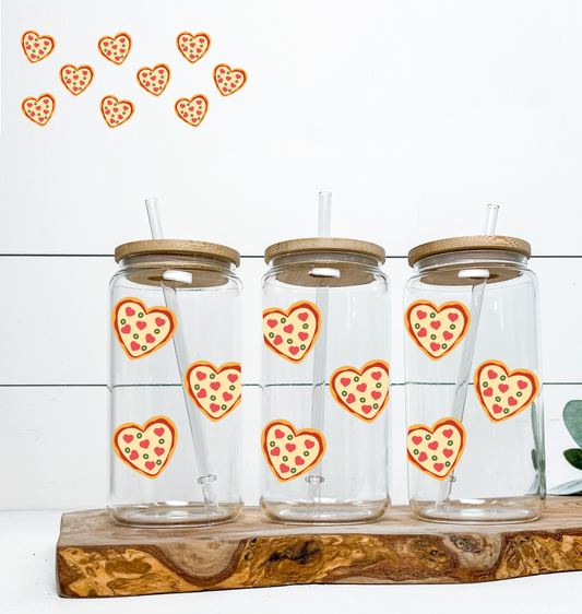 Pizza Hearts UV DTF