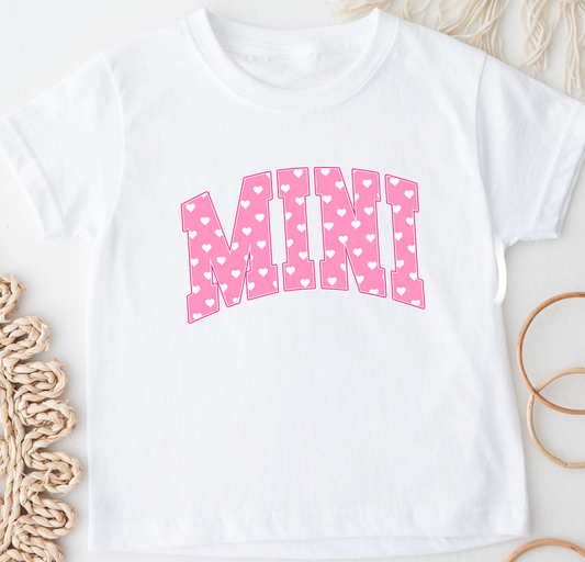 YOUTH Mini Pink Hearts DTF