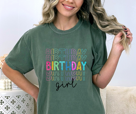 Birthday 5x Girl LAST CHANCE DTF