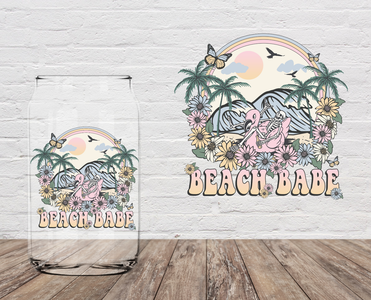 Beach Babe 4" UV DTF