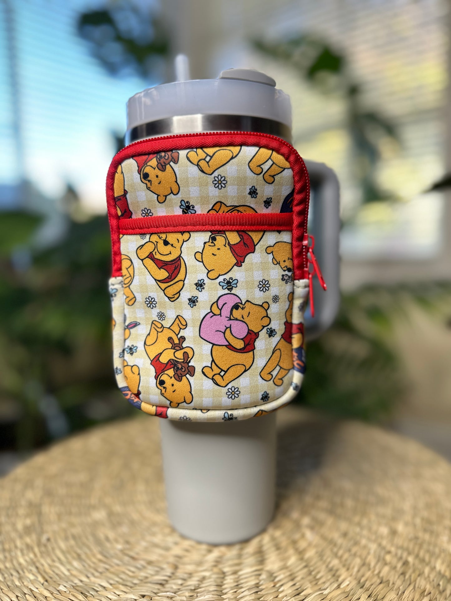 Bear Yellow Red Tumbler Bag