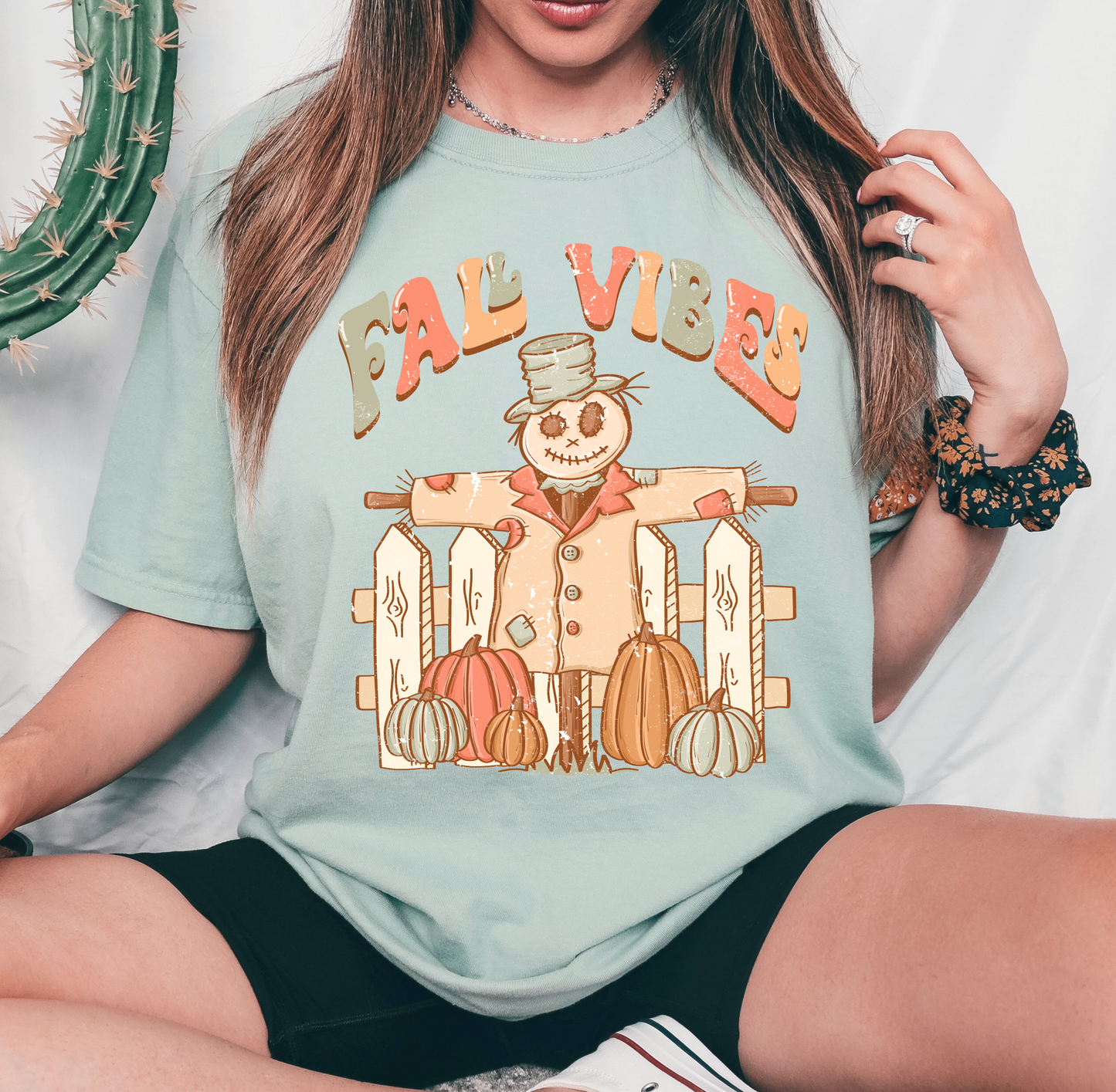 Fall Vibes Scarecrow DTF