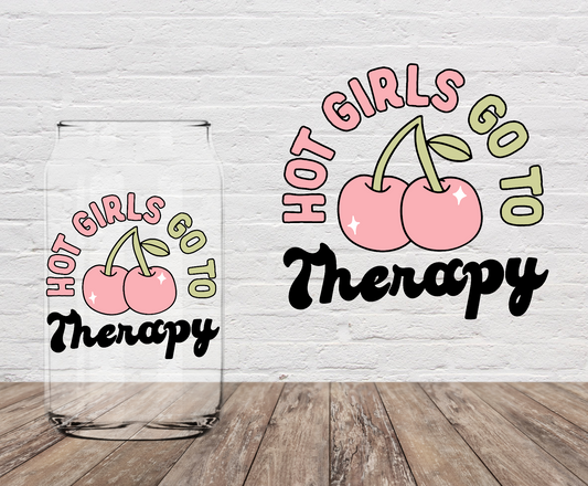 Hot Girls Go To Therapy 4" UV DTF