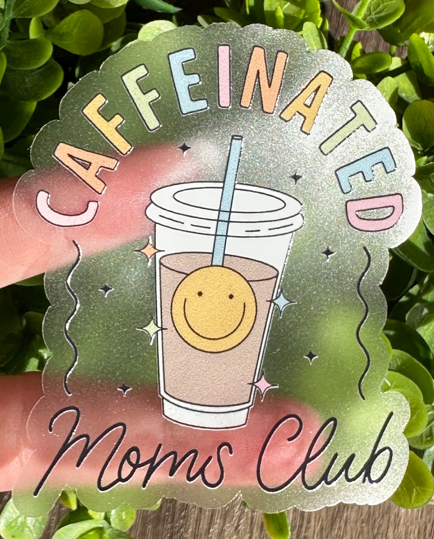 Caffeinated Moms Club Vinyl Sticker