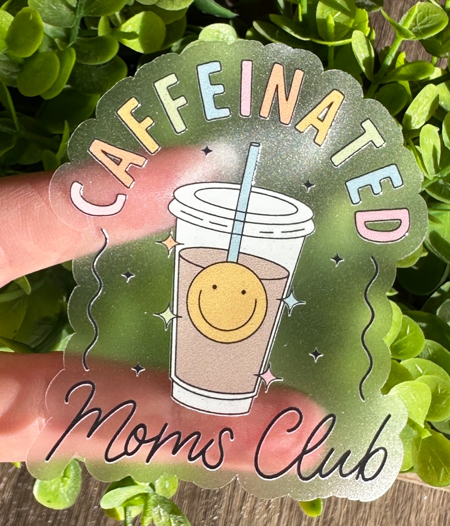 Caffeinated Moms Club Vinyl Sticker