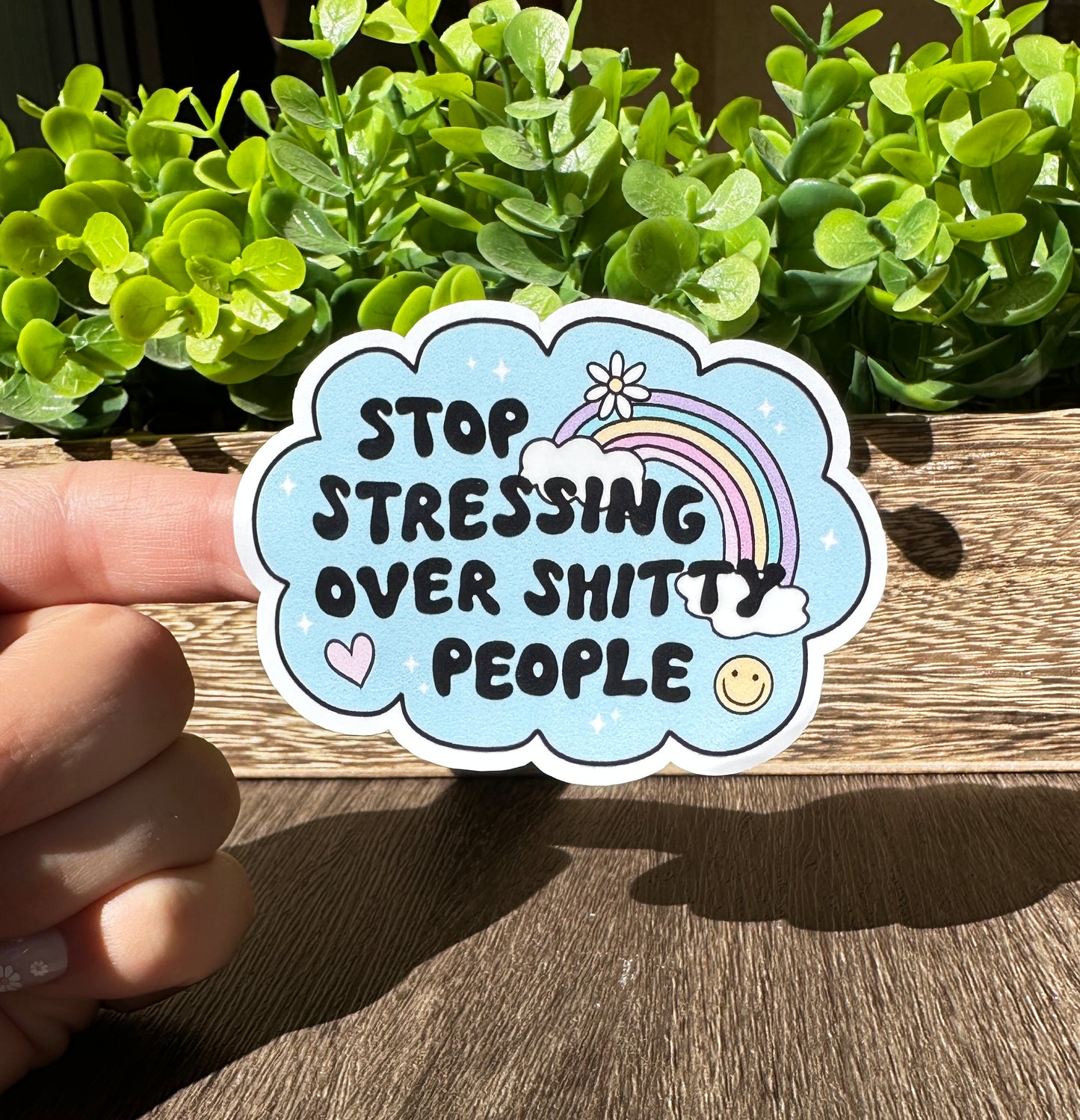 Stop Stressing Over People Vinyl Sticker