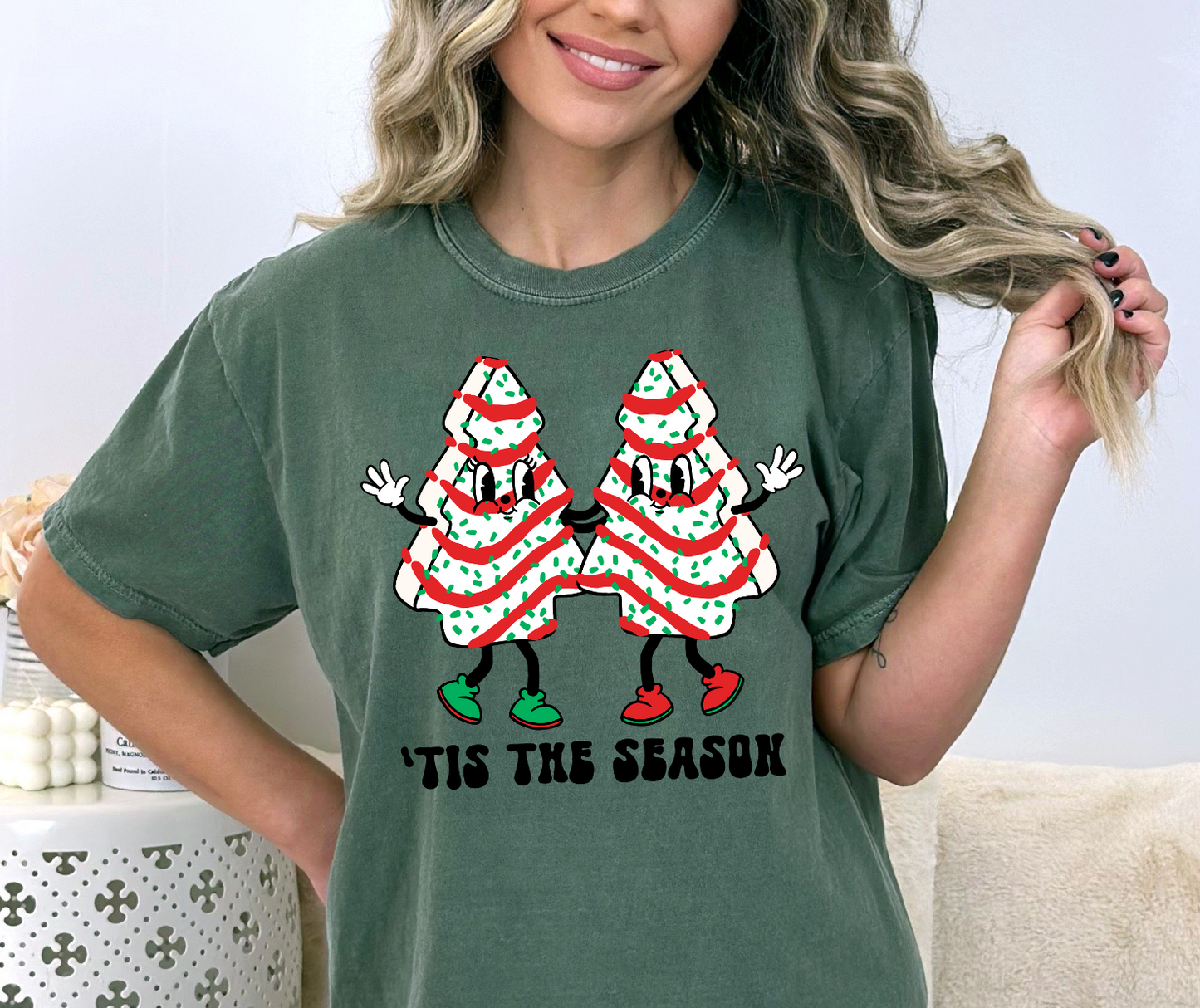 Hugging Christmas Trees DTF