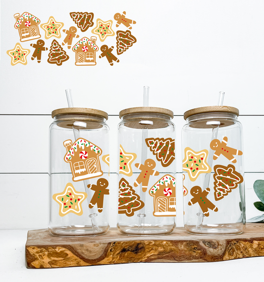 Gingerbread & Cookies 16oz UV DTF