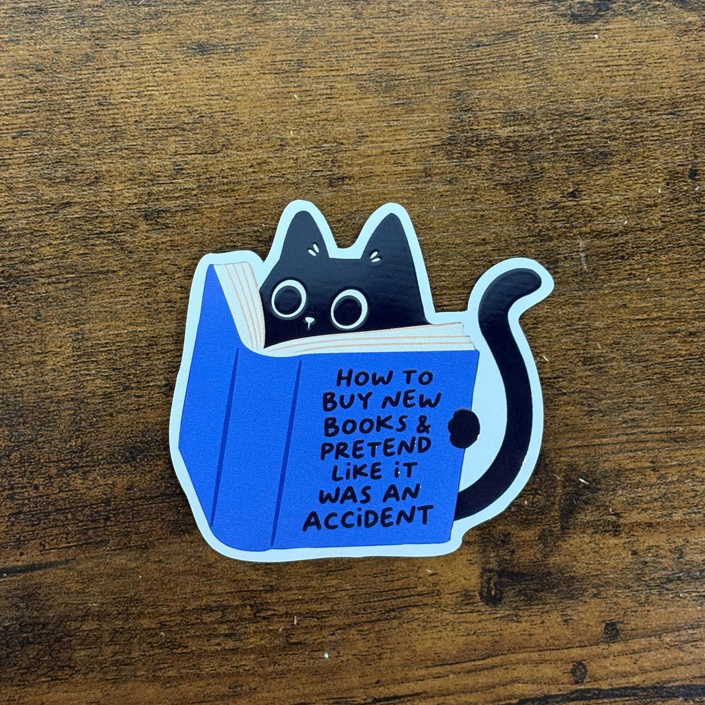 How to Buy New Books White Vinyl Stickers