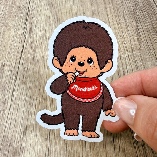 Mon Doll White Vinyl Sticker 3"