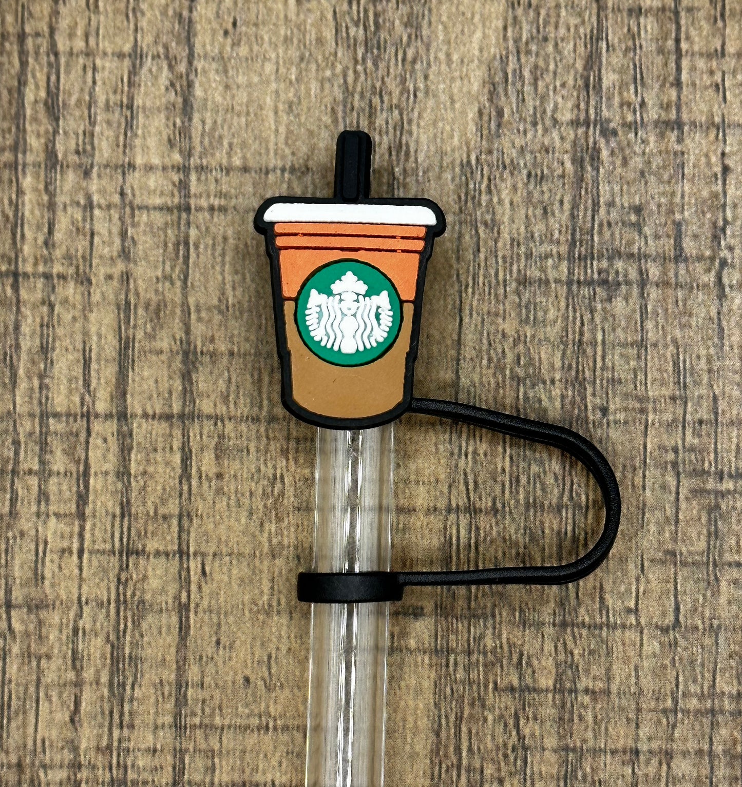 Iced Coffee Drink Silicone Straw Topper