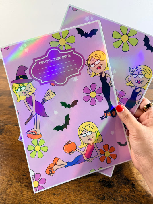 Liz Halloween Holographic Notebook Cover