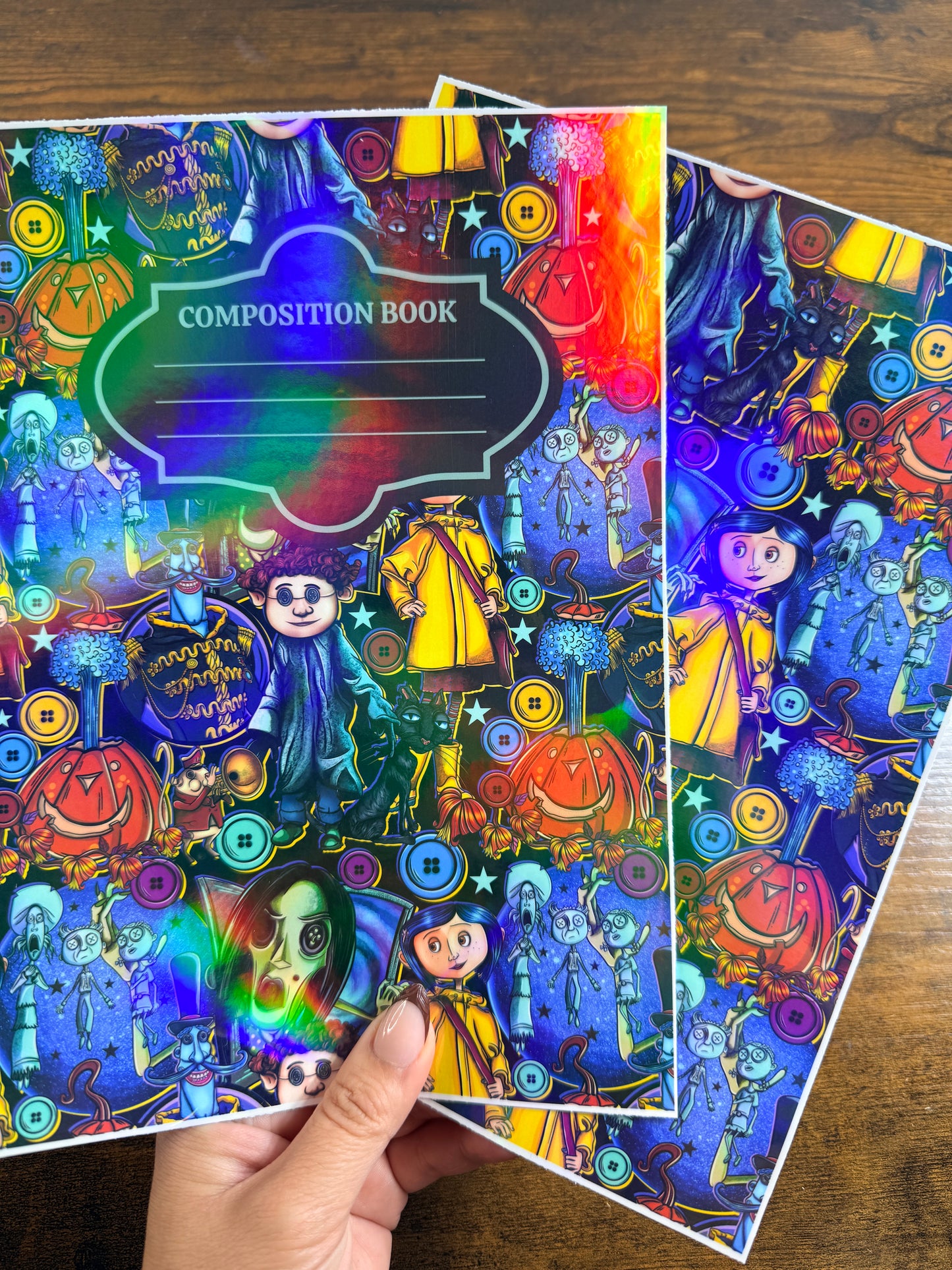 Cora Girl Holographic Notebook Cover