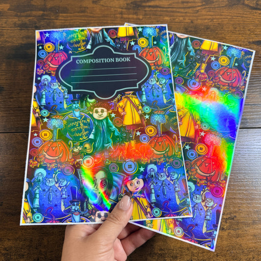 Cora Girl Holographic Notebook Cover