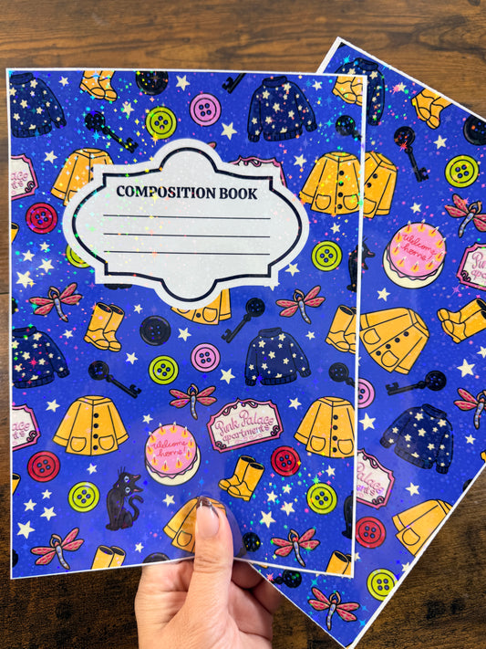 Cora Pink Palace Holographic Notebook Cover