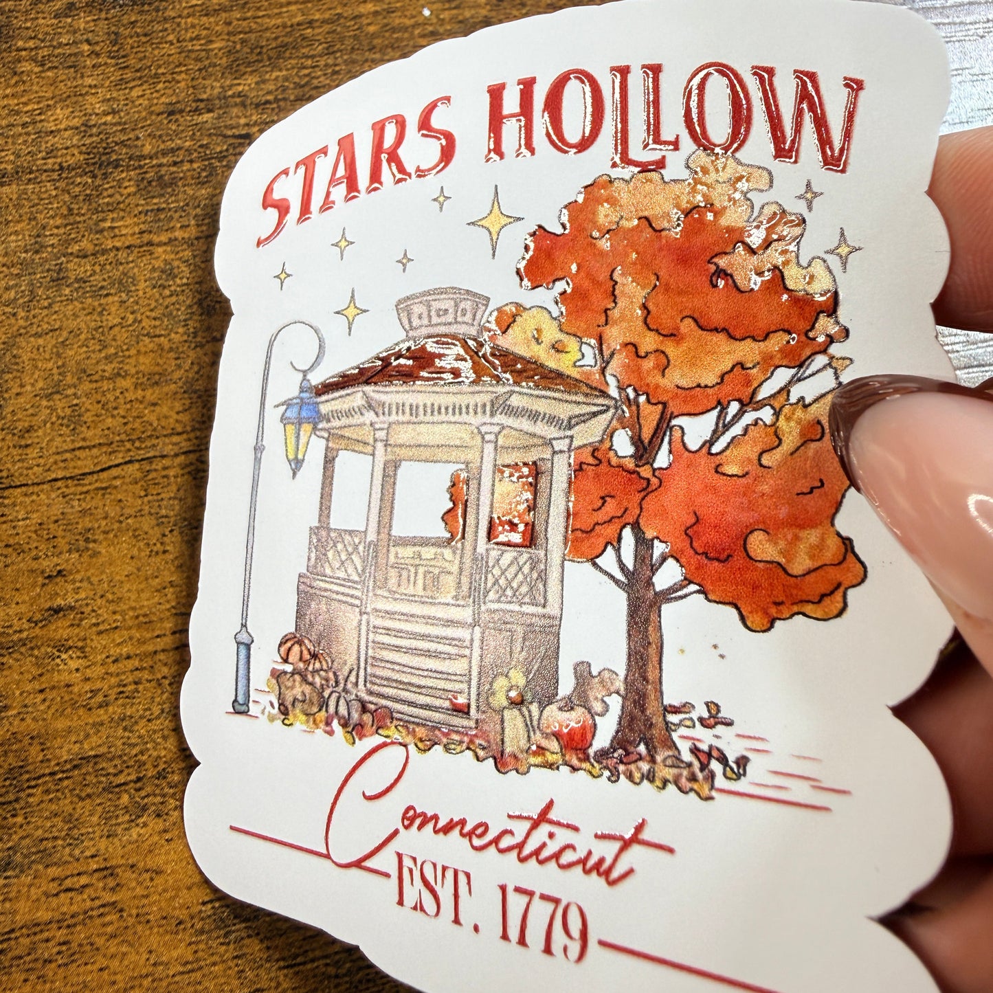 Stars Connecticut  Vinyl Sticker