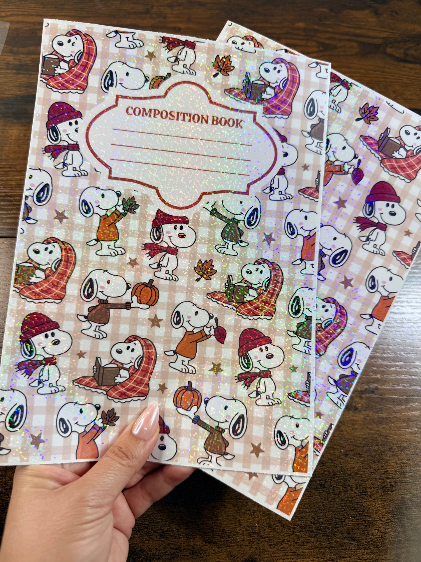 Fall Snoop Holographic Notebook Cover
