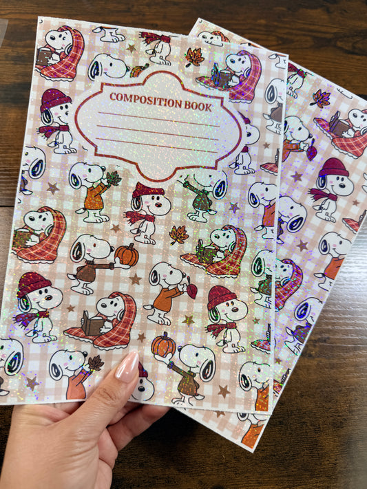 Fall Snoop Holographic Notebook Cover