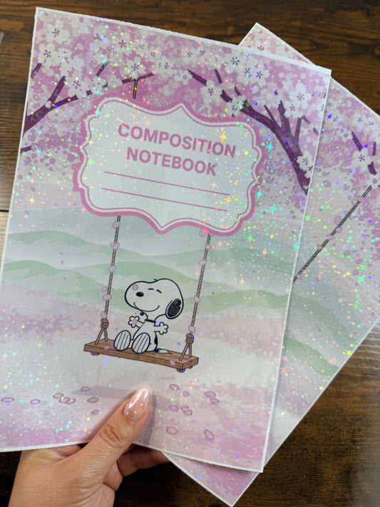 Snoop Cherry Blossom Holographic Notebook Cover