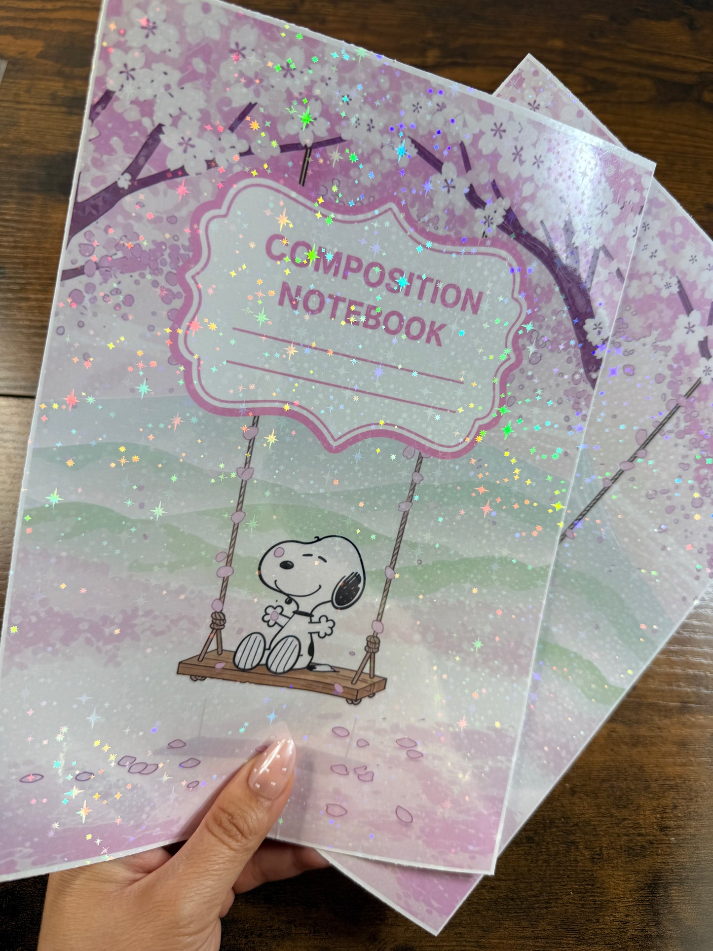 Snoop Cherry Blossom Holographic Notebook Cover