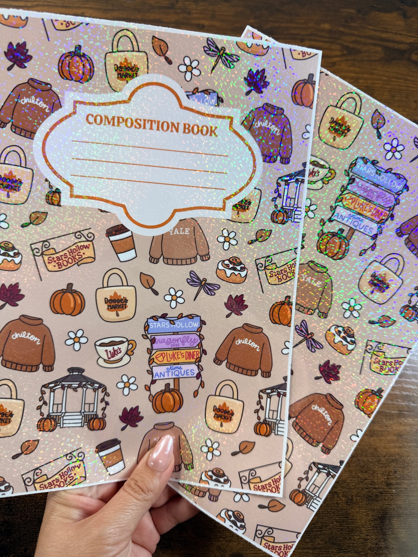 Stars Schools Holographic Notebook Cover