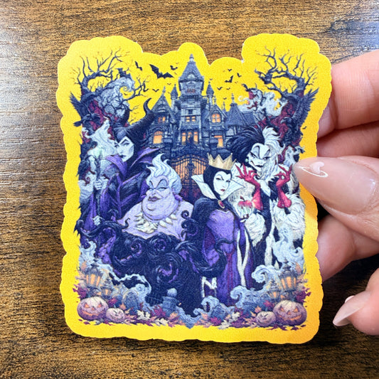 Evil Women White Vinyl Sticker
