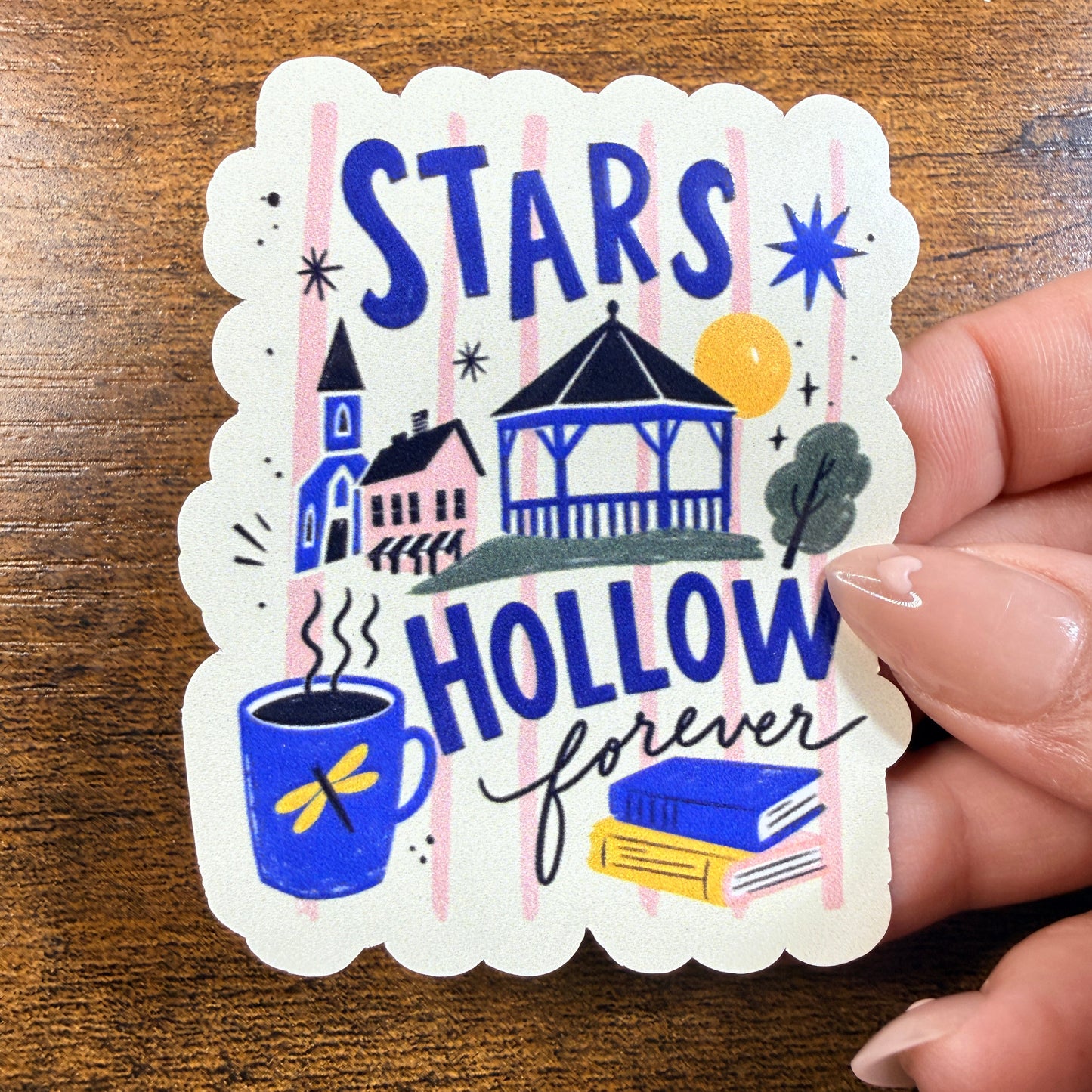 SH Forever White Vinyl Sticker