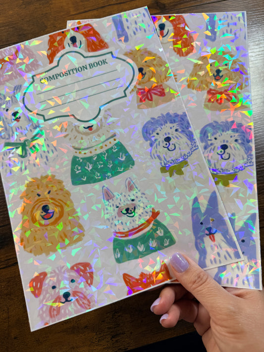 Dog’s Holographic Notebook Cover