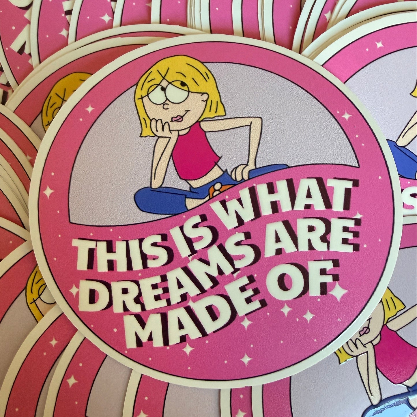 This is What Dreams Are Made Of White Vinyl Sticker