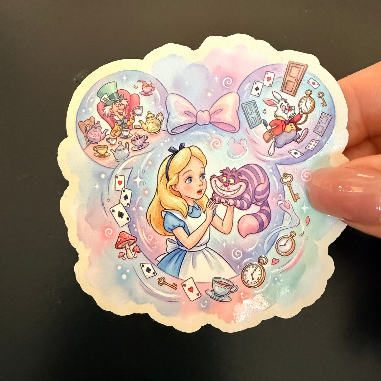 Alice White Vinyl Sticker