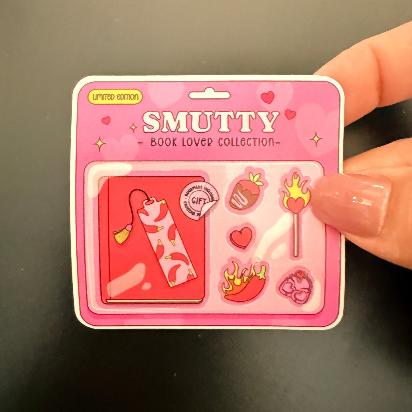 Smutty Collection Ticket White Vinyl Sticker 2.5"