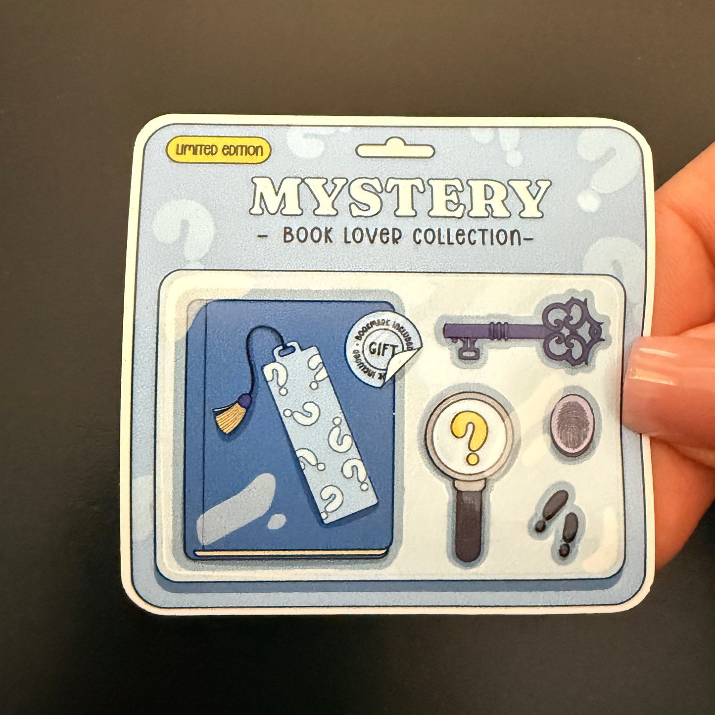 Mystery Collection Ticket White Vinyl Sticker 2.5"
