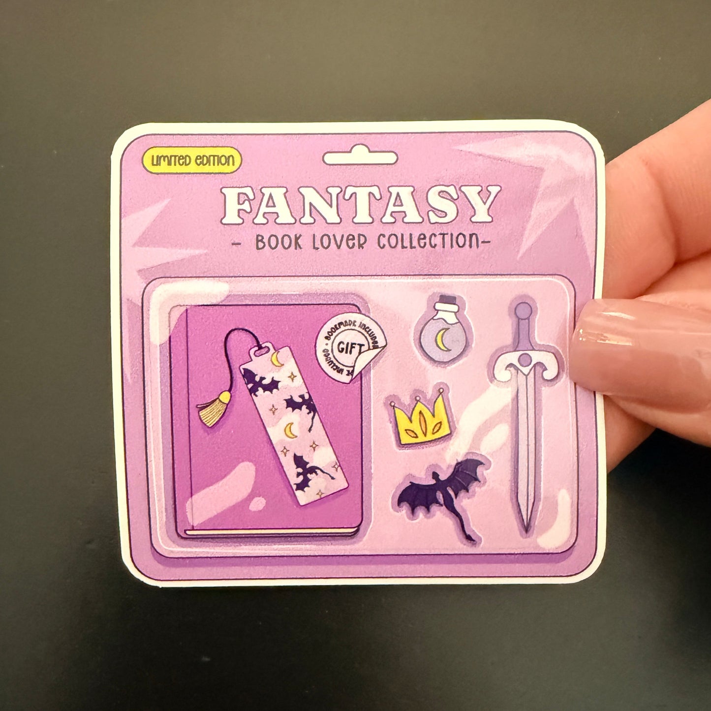 Fantasy Collection Ticket White Vinyl Sticker 2.5"