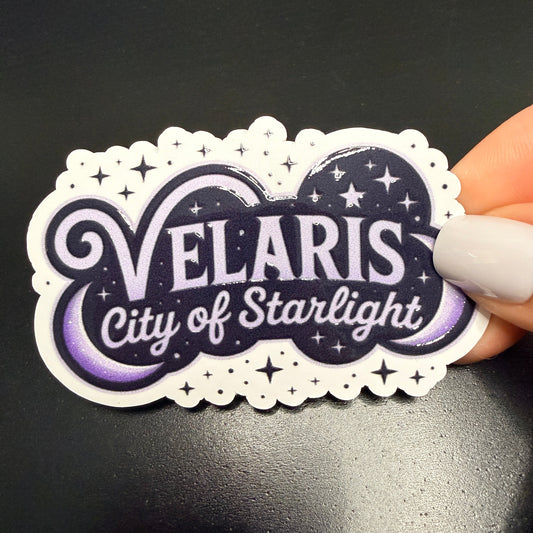 City of Starlight White Vinyl Sticker