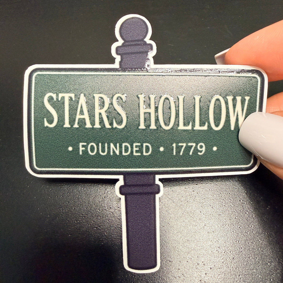 Stars Sign White Vinyl Sticker