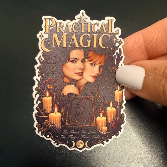Practical White Vinyl Sticker