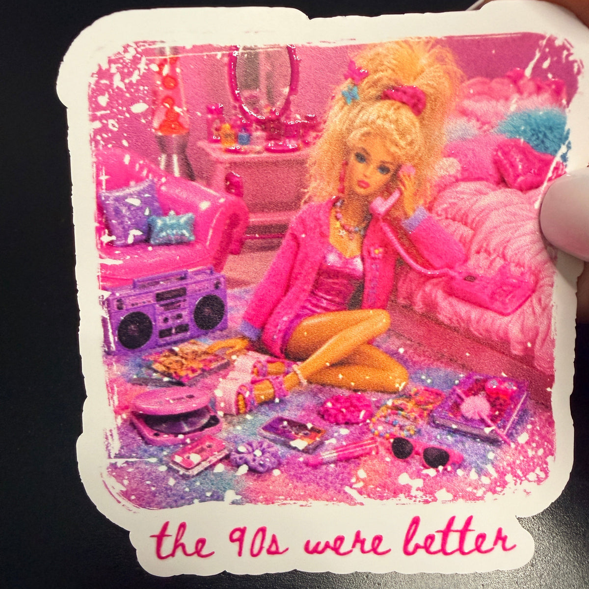 The 90s Where Better White Vinyl Sticker