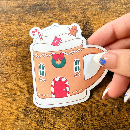 Christmas Mug White Vinyl Stickers