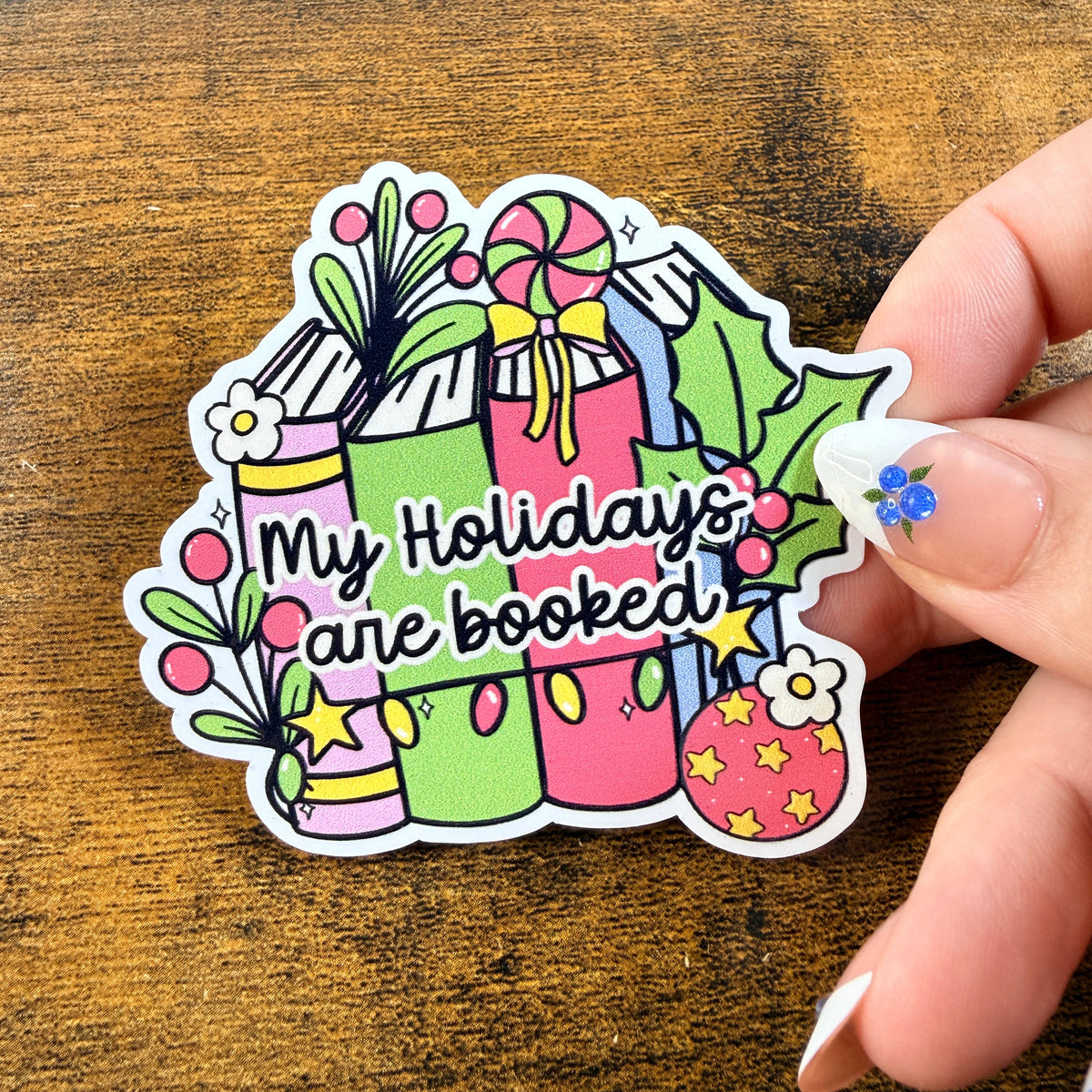 My Holidays Are Booked White Vinyl Stickers