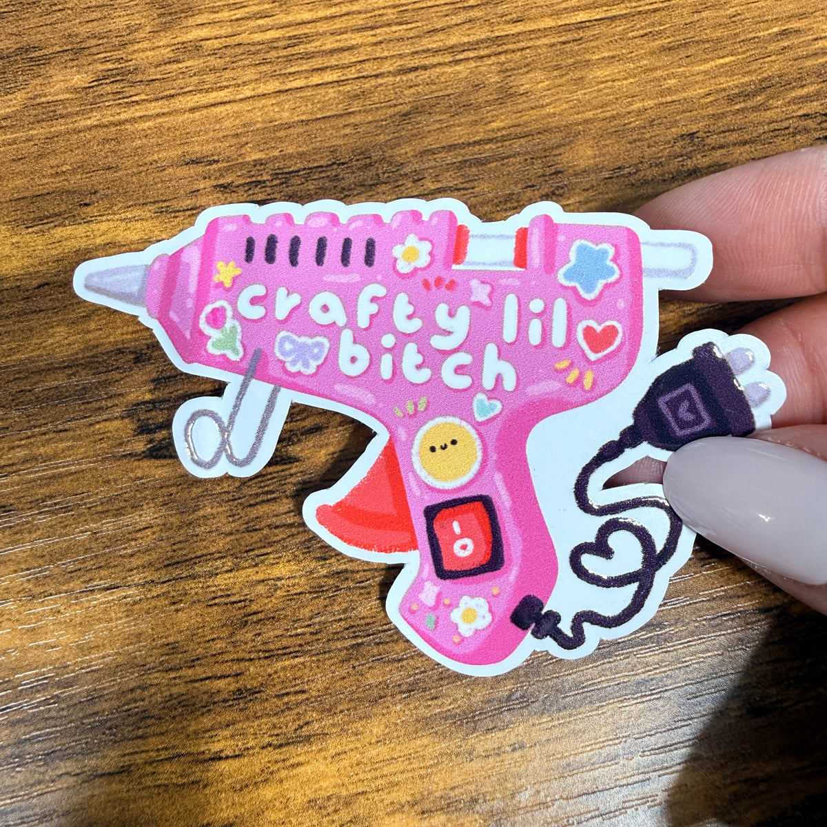 Crafty Lil B White Vinyl Stickers