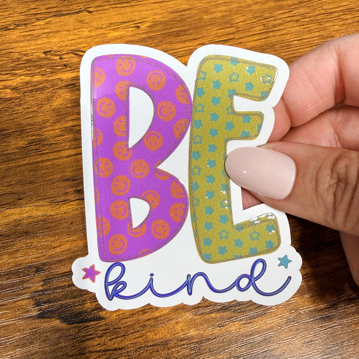Be Kind White Vinyl Stickers