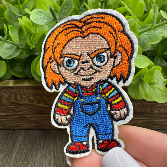 Evil Doll Embroidered Hat Patches