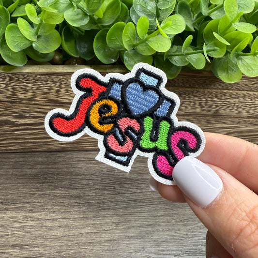 Jesus Embroidered Hat Patches