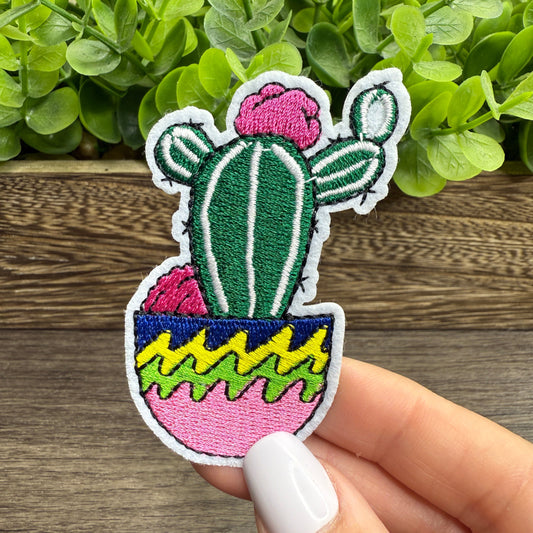 Cactus Embroidered Hat Patches