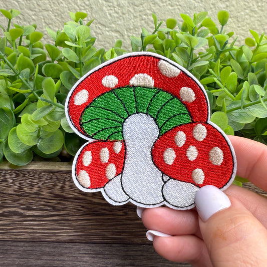 Mushrooms Embroidered Hat Patches