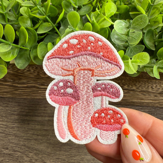 Mushrooms Embroidered Hat Patches