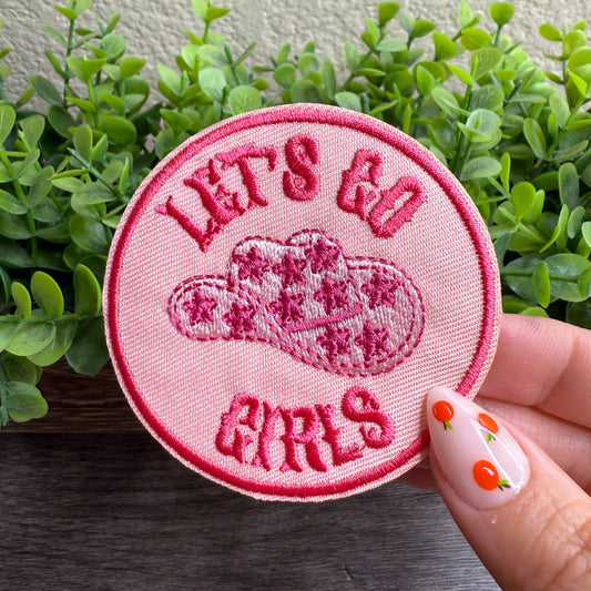 Let’s Go Girls Embroidered Hat Patches